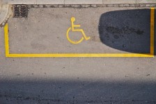 Handicap parking space